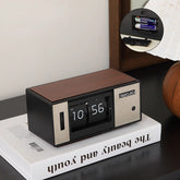 Retro Flip Clock — Silent Quartz Radio-Style Desk Clock