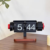 Retro Digital Automatic Flip Desk Clock with Alarm Function