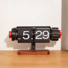 Retro Digital Automatic Flip Desk Clock with Alarm Function