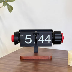 Retro Digital Automatic Flip Desk Clock with Alarm Function