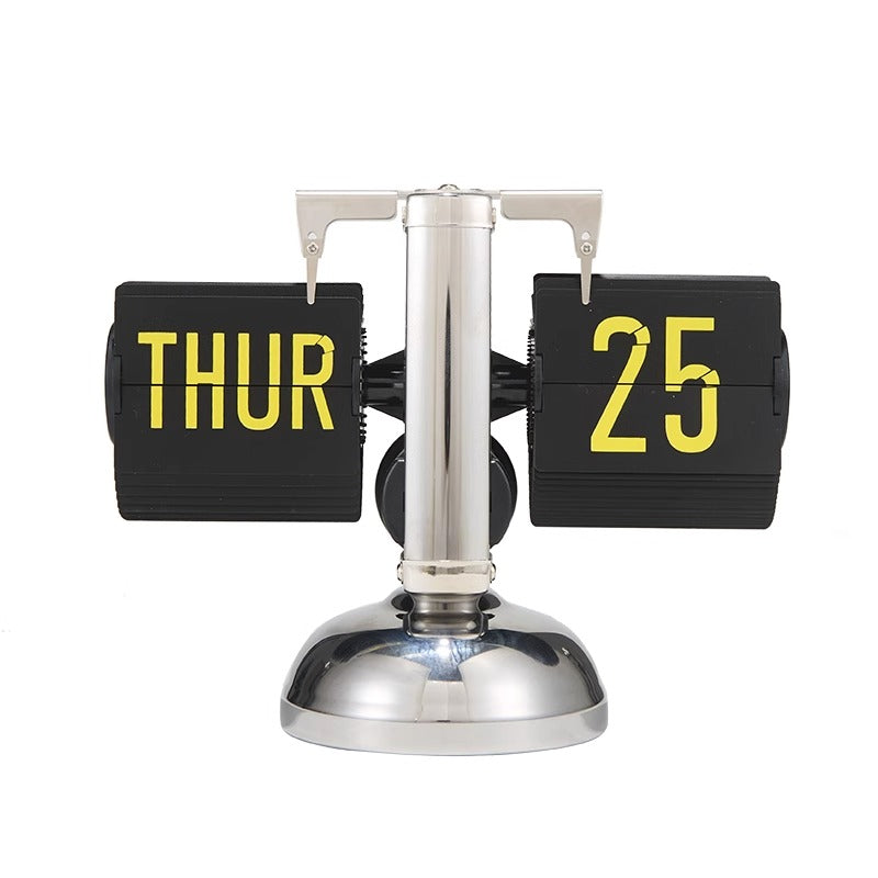Retro Digital Automatic Flip Clock Calendar/Time Switchable